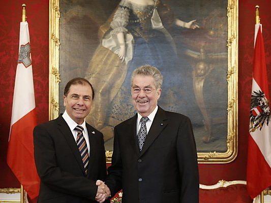 Maltas Präsident zu Gast in Österreich