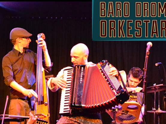 "Baro Drom": Musik vom rumänischen Hora über Gypsy-Jazz-Musik aus dem Balkan bis zu traditioneller Klezmer-Musik. "Baro Drom": Musik vom rumänischen Hora über Gypsy-Jazz-Musik aus dem Balkan bis zu traditioneller Klezmer-Musik.