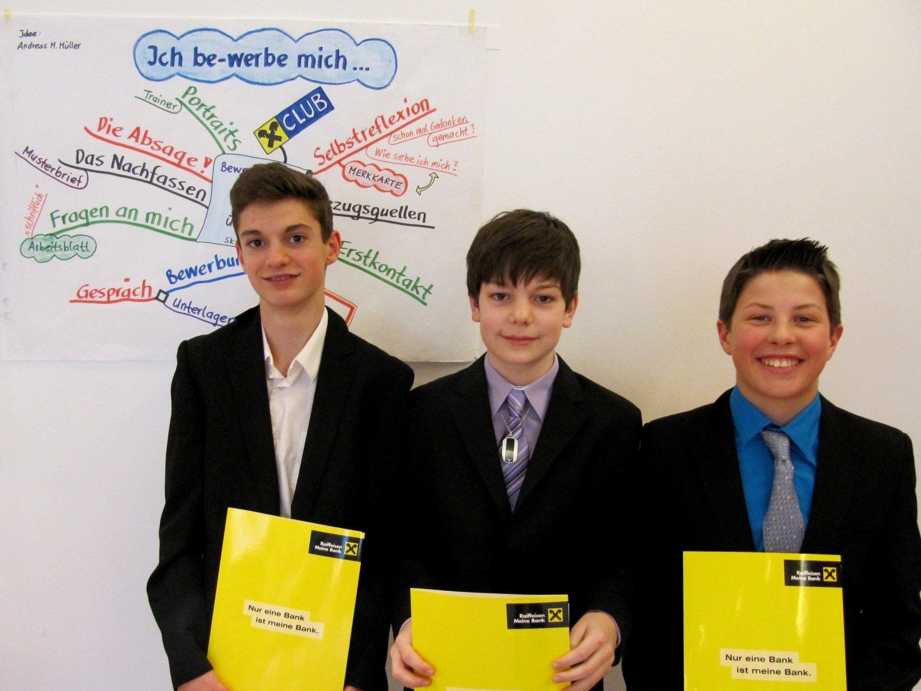Professionelles Raiffeisen-Bewerbungsseminar für die 4. Klassen der Vorarlberger Mittelschule Hörbranz. Professionelles Raiffeisen-Bewerbungsseminar für die 4. Klassen der Vorarlberger Mittelschule Hörbranz.