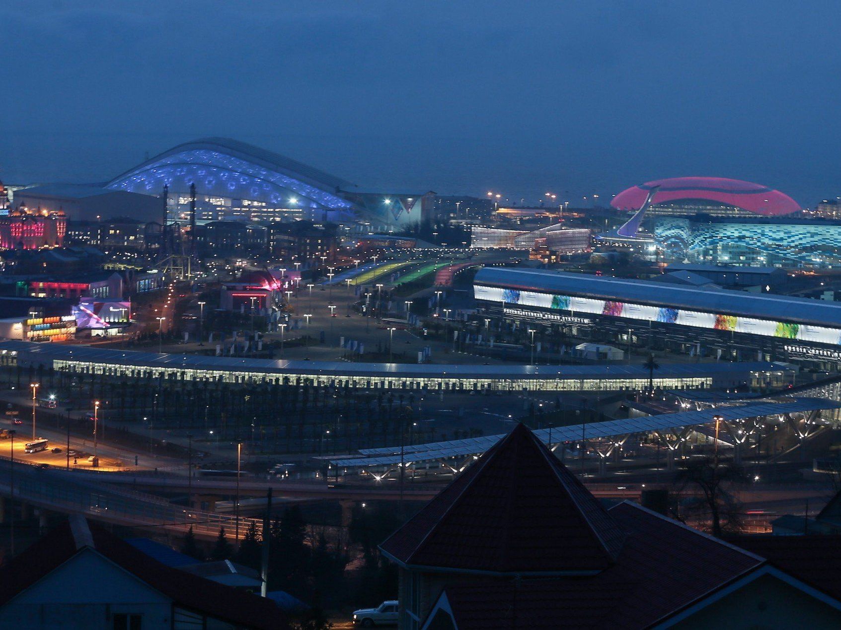 Sochi Olympic Park in Russland. Sochi Olympic Park in Russland.