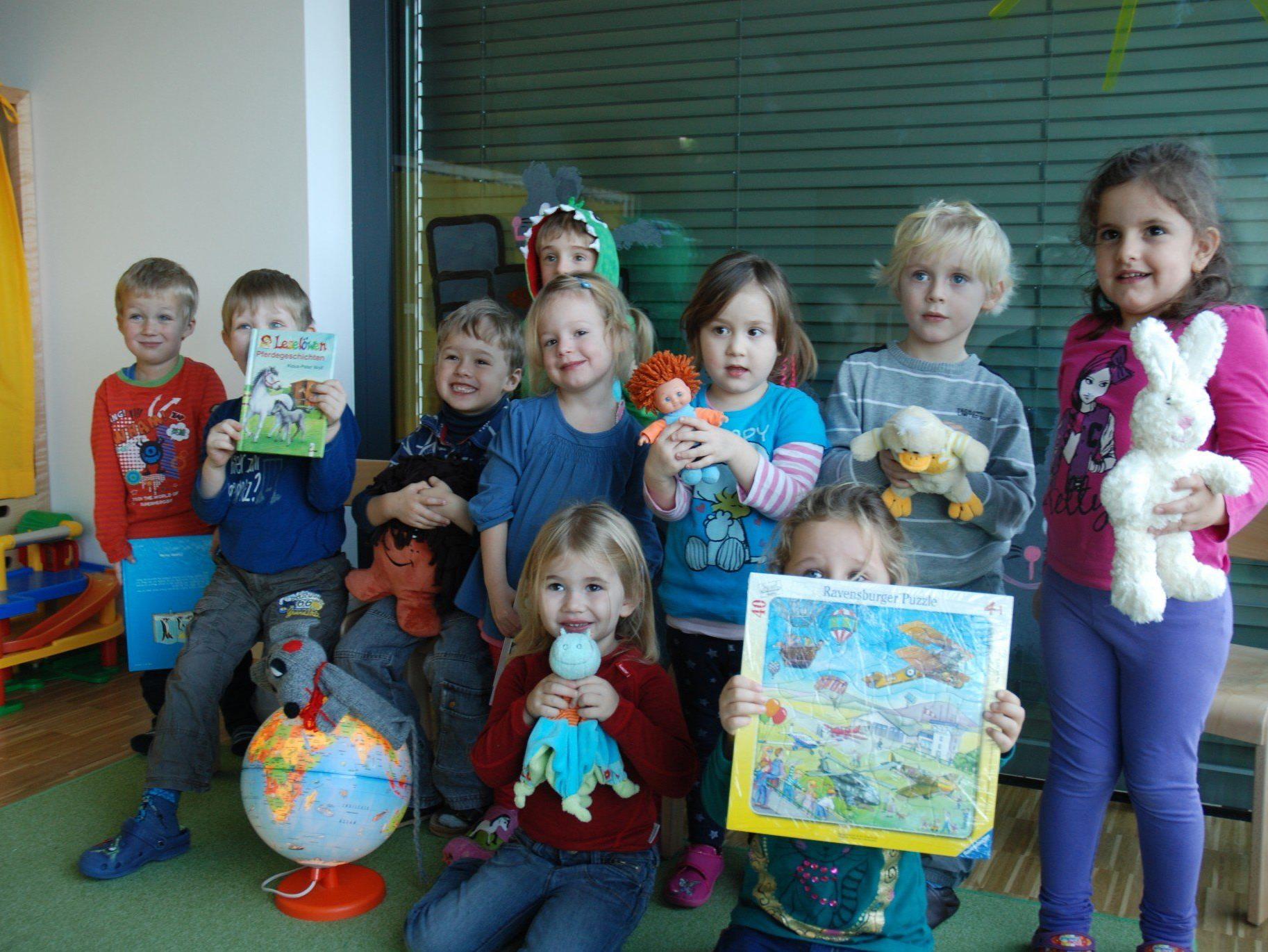 Mäusegruppen-Kinder im Kindergarten des LKH Feldkirch mit Herz für die Mitmenschen.