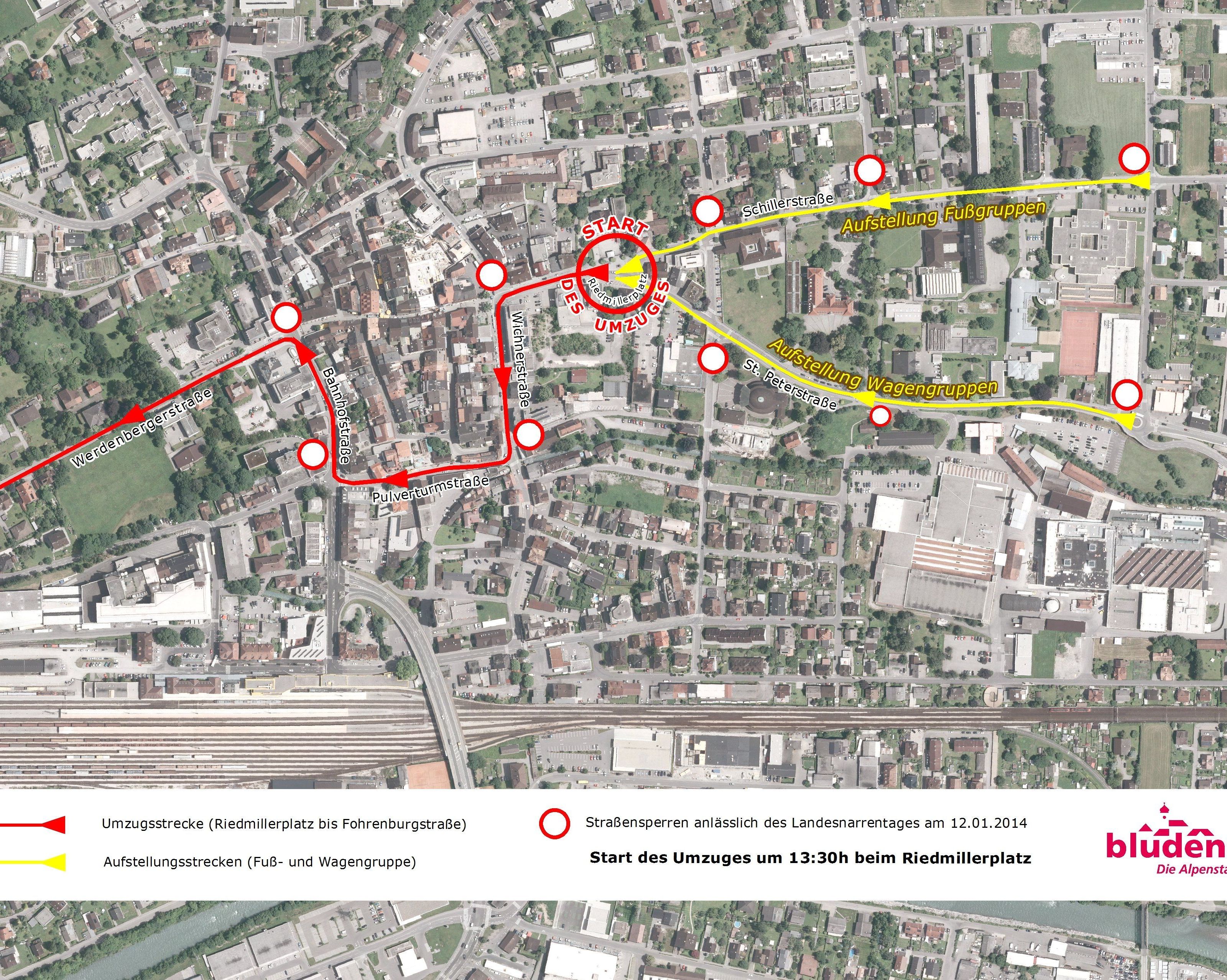 Narrentag 2014: Umfangreiche Straßensperren – Lokale Umleitungen sind beschildert. Narrentag 2014: Umfangreiche Straßensperren – Lokale Umleitungen sind beschildert.