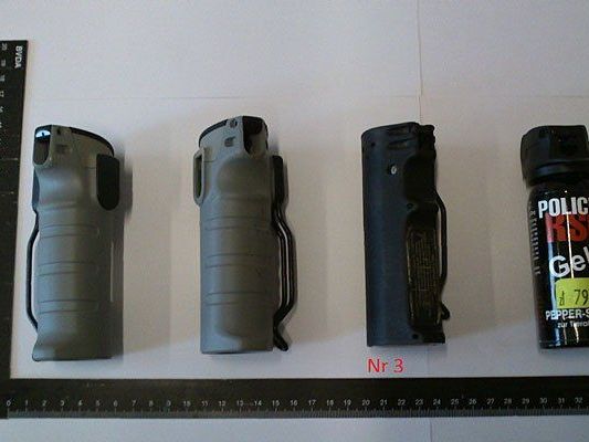 Pfeffersprays und Co. fand man im Pkw Pfeffersprays und Co. fand man im Pkw