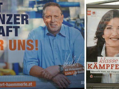 Die Vorarlberger Neos kritisieren den ihrer Meinung nach ideenlosen AK-Wahlkampf. Die Vorarlberger Neos kritisieren den ihrer Meinung nach ideenlosen AK-Wahlkampf.