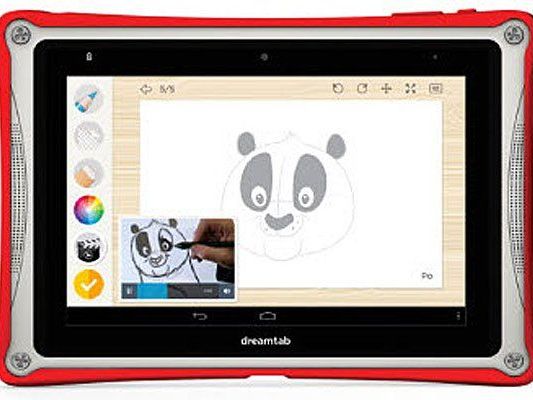 Auf der CES in Las Vegas präsentiert DreamWorks das Android-Tablet für Kinder. Auf der CES in Las Vegas präsentiert DreamWorks das Android-Tablet für Kinder.