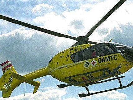 Mit dem Rettungshubschrauber wurde der Verletzte nach Wien gebracht. Mit dem Rettungshubschrauber wurde der Verletzte nach Wien gebracht.