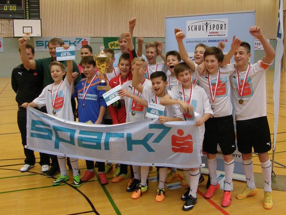 Das siegreiche Schülerligateam vom PG Mehrerau. Das siegreiche Schülerligateam vom PG Mehrerau.