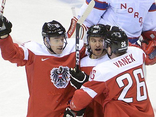 Raffl, Grabner und Vanek (v.l.) Raffl, Grabner und Vanek (v.l.)