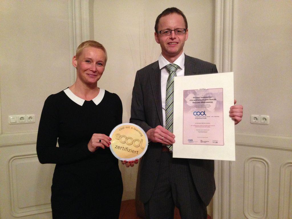 Große Auszeichnung für die Schule Marienberg mit der Zertifizierung.