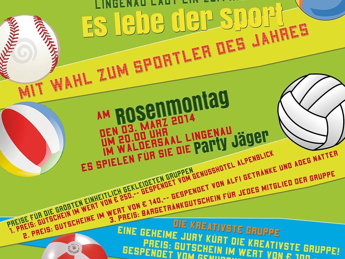 Der Musikverein Lingenau lädt zum Faschingsball am Rosenmontag ein.
