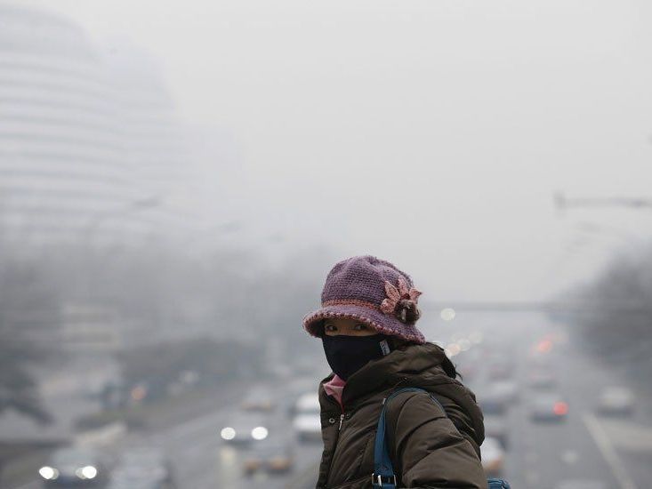 Zweithöchste Alarmstufe in Peking. Zweithöchste Alarmstufe in Peking.