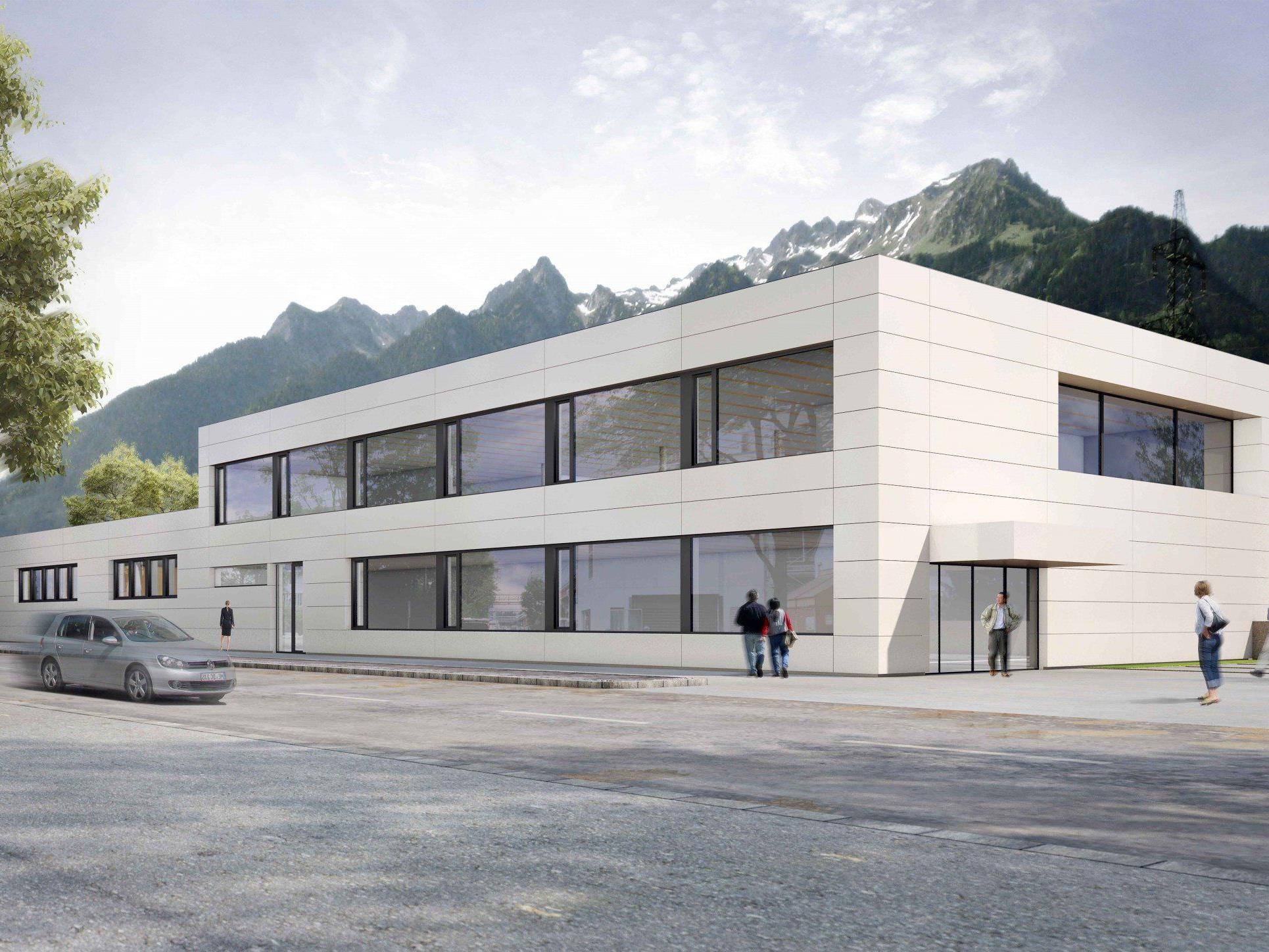 Die Firma Wagner aus Nüziders setzt beim Neubau der Firmenzentrale auf modernste Holz-Beton-Hybrid-Bauweise.