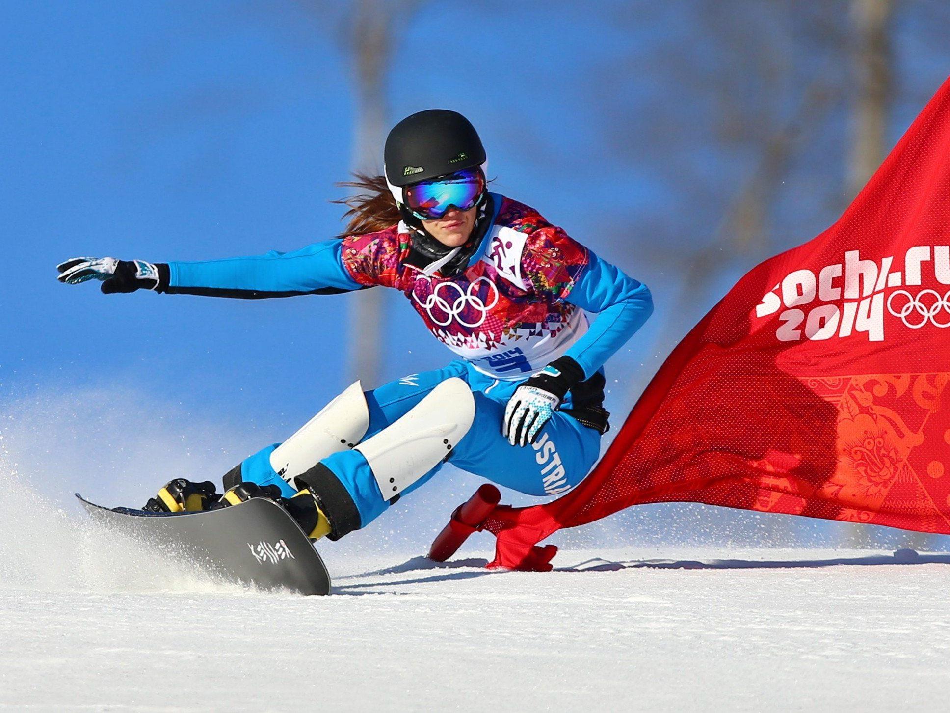 Snowboarderin Dujmovits holte Gold im Parallel-Slalom.