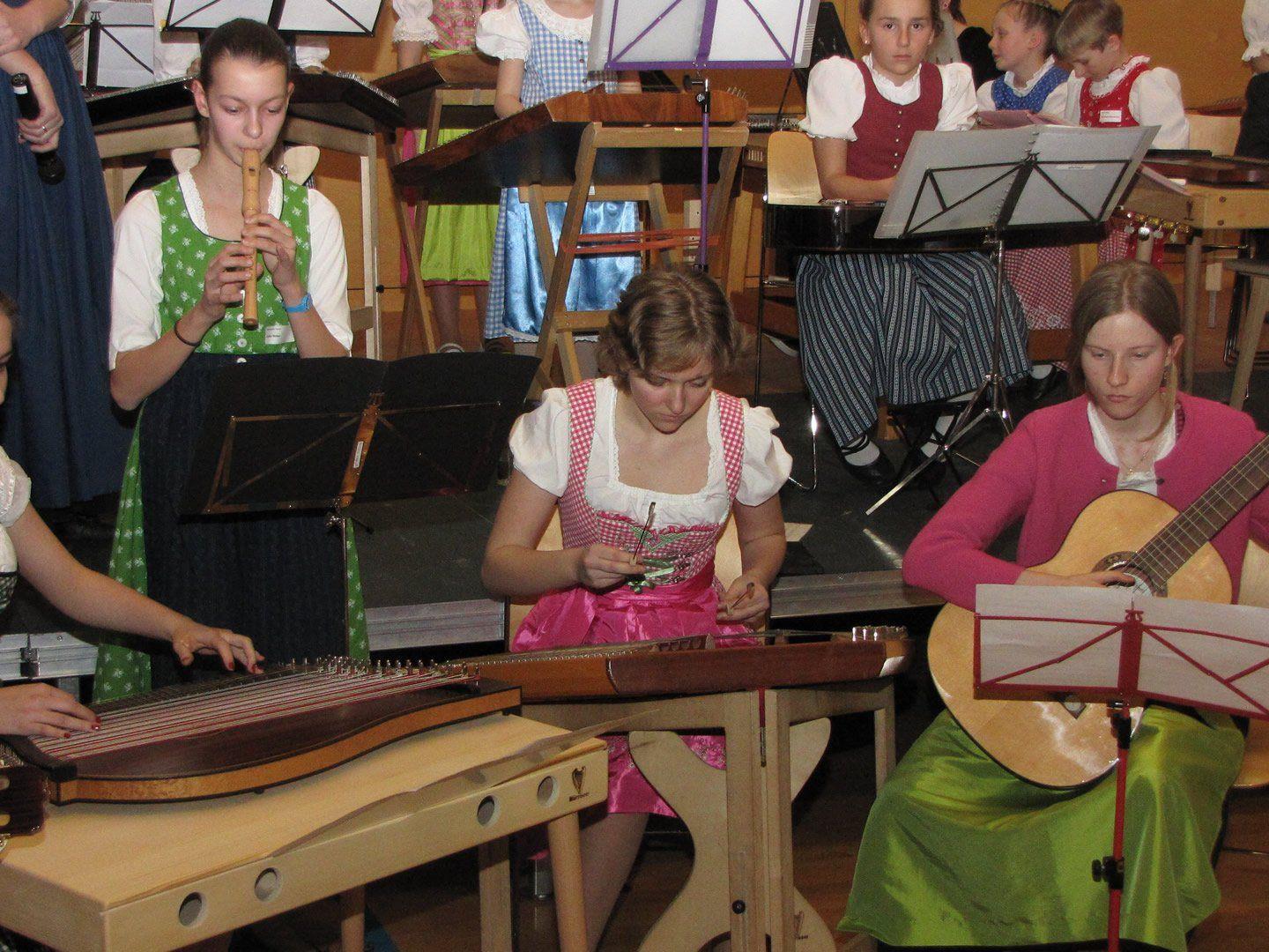 22 Ensembles begeisterten beim Schlusskonzert in Lingenau.