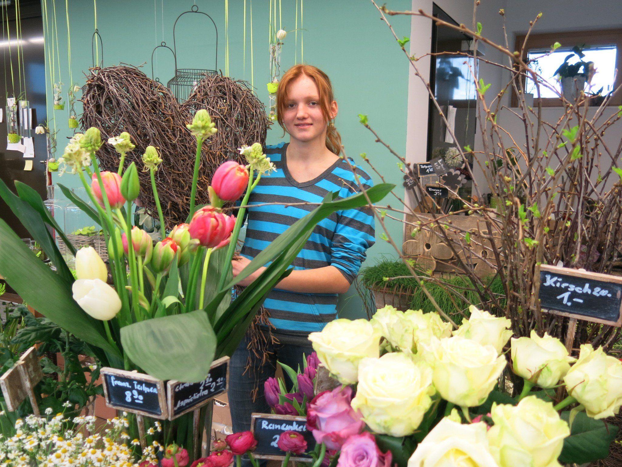Lena Stecher lebt ihre Kreativität im Lehrberuf der Floristin aus.