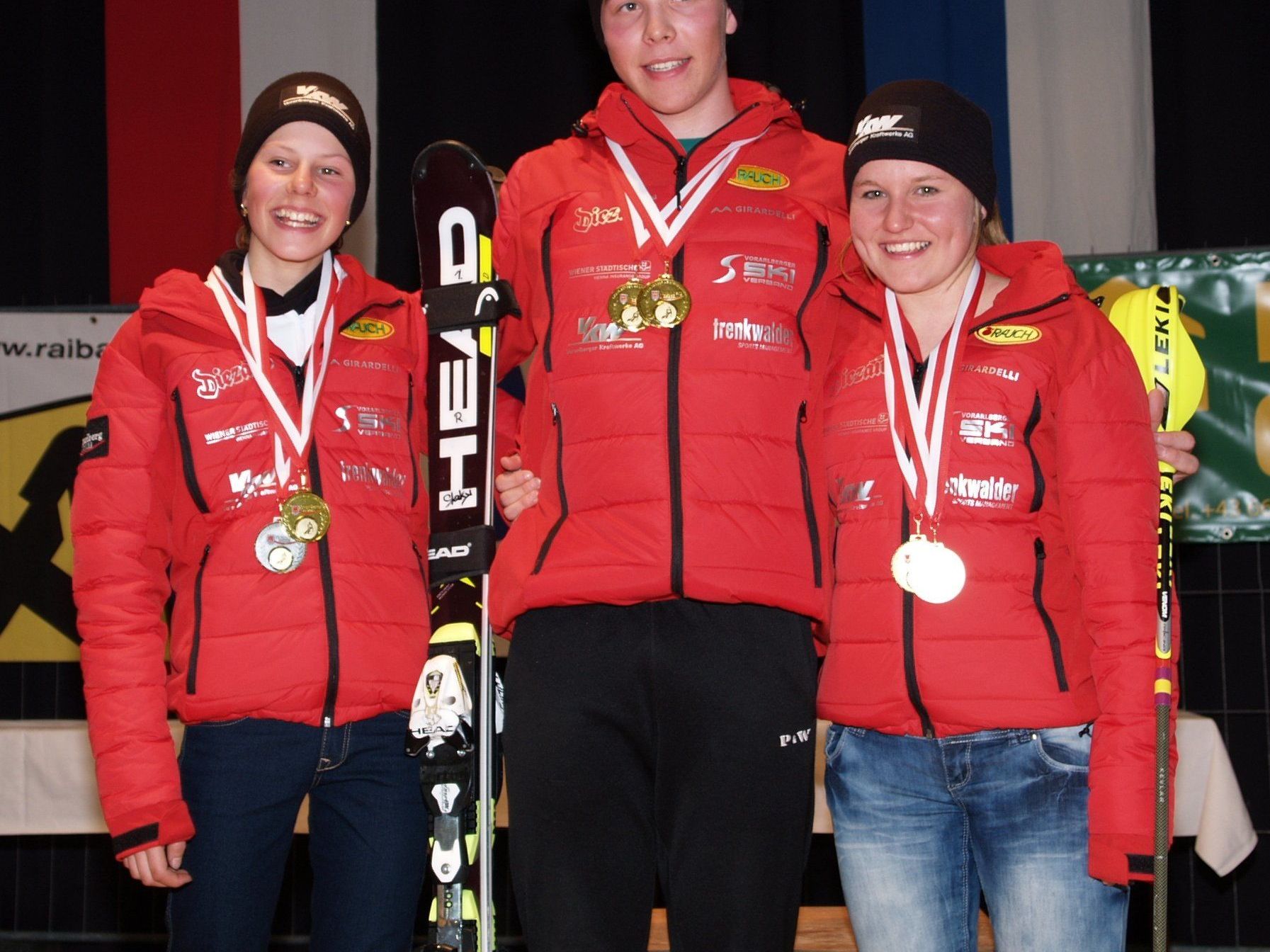 Kappaurer, Stockhammer und Nussbaumer auf dem Stockerl Kappaurer, Stockhammer und Nussbaumer auf dem Stockerl