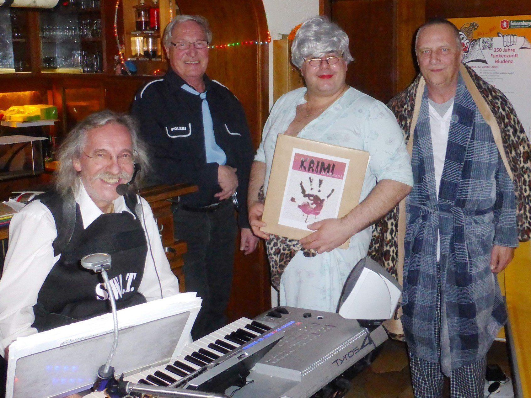 v.l.n.r. Hannes Spescha - Gisbert Poiger - Franz Enderle - Gerhard Schnetzer. v.l.n.r. Hannes Spescha - Gisbert Poiger - Franz Enderle - Gerhard Schnetzer.