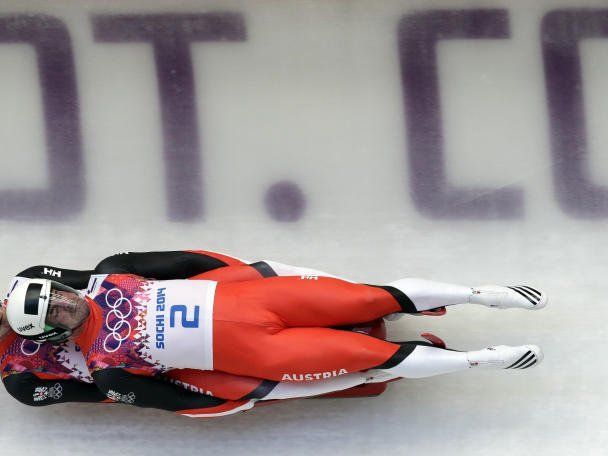 Die Linger-Brüder in voller Fahrt. Die Linger-Brüder in voller Fahrt.
