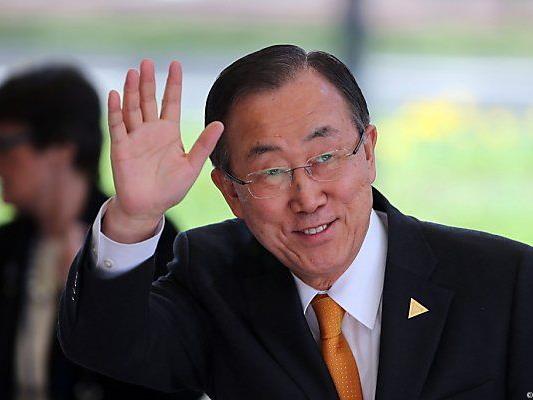 UNO-Generalsekretär Ban Ki-moon in Den Haag