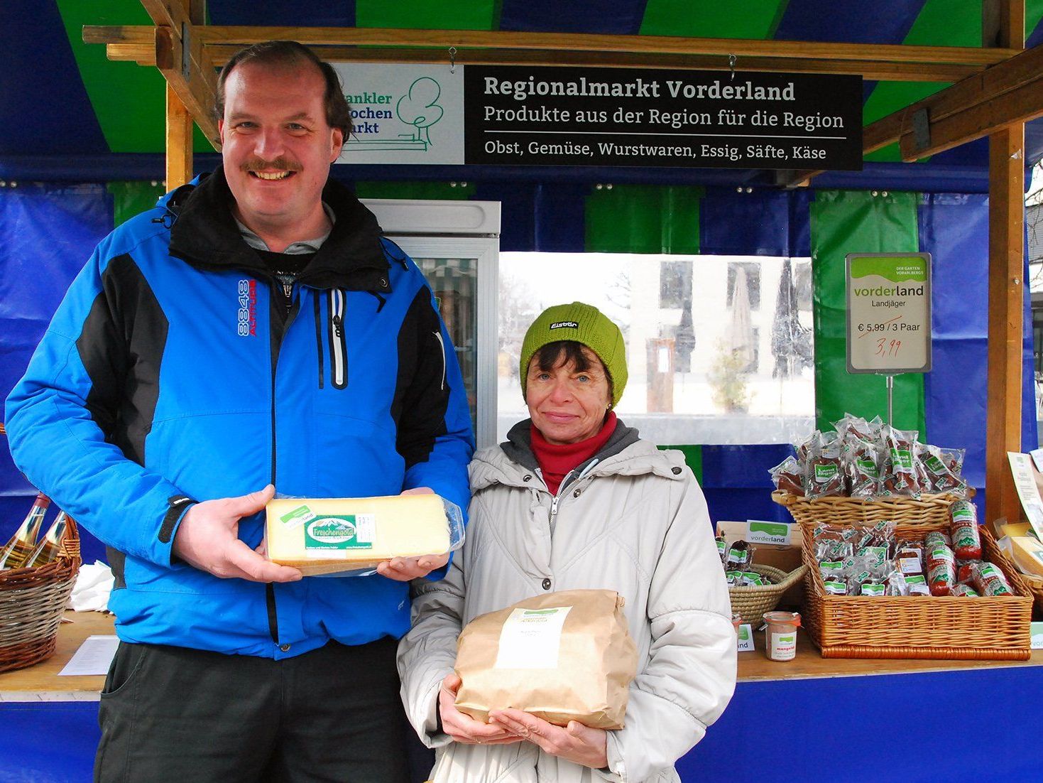 Neu auf dem Rankler Wochenmarkt: Der Regionalmarkt Vorderland. Neu auf dem Rankler Wochenmarkt: Der Regionalmarkt Vorderland.