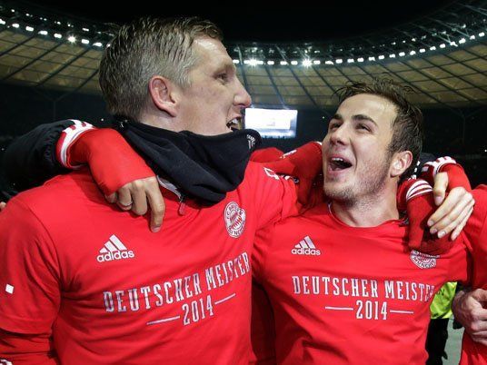 Schweinsteiger und Götze. Schweinsteiger und Götze.