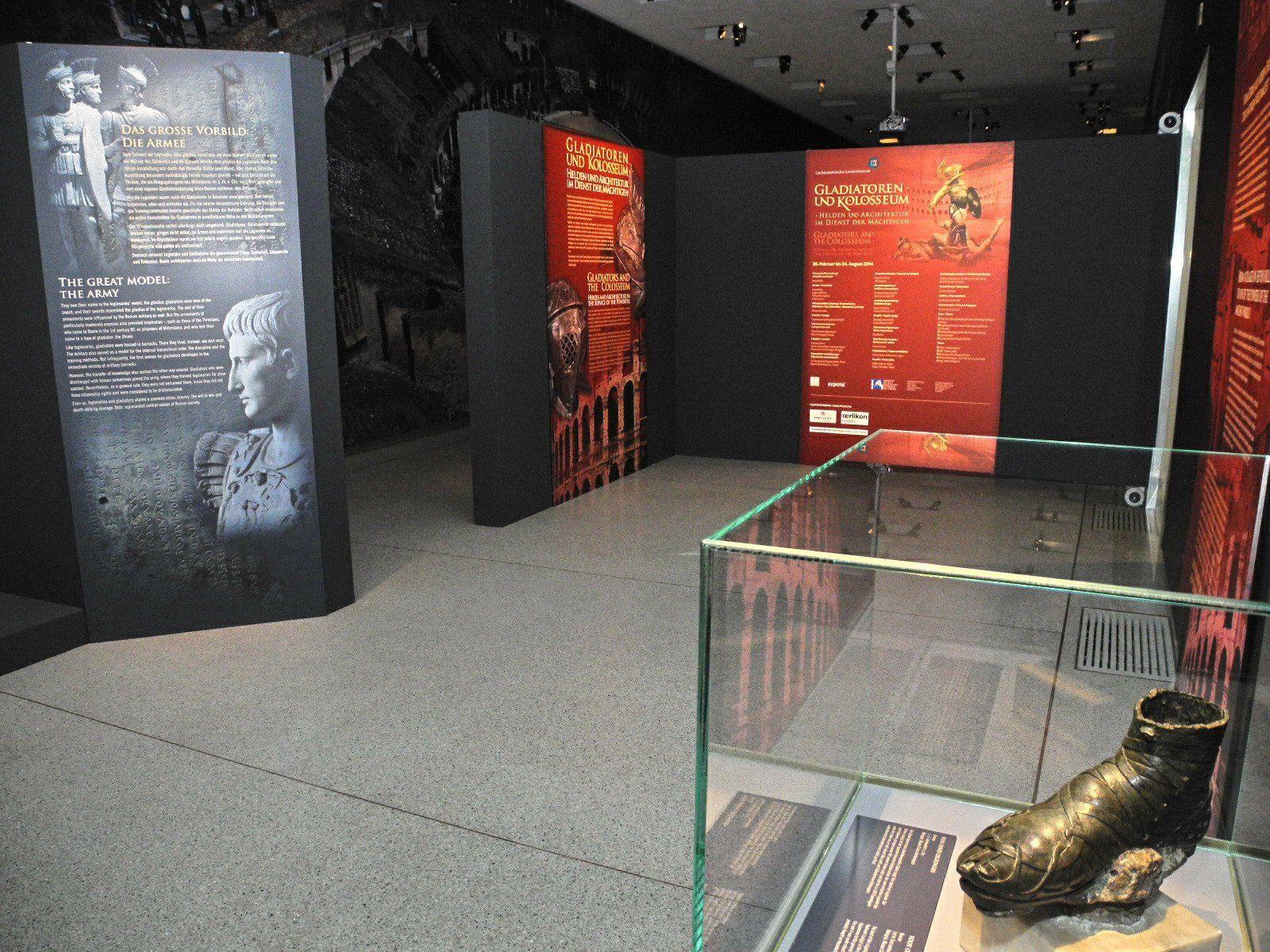 Die einzigartig gestalteten Räumlichkeiten mit den römischen Exponaten im Liechtensteiner Landesmuseum