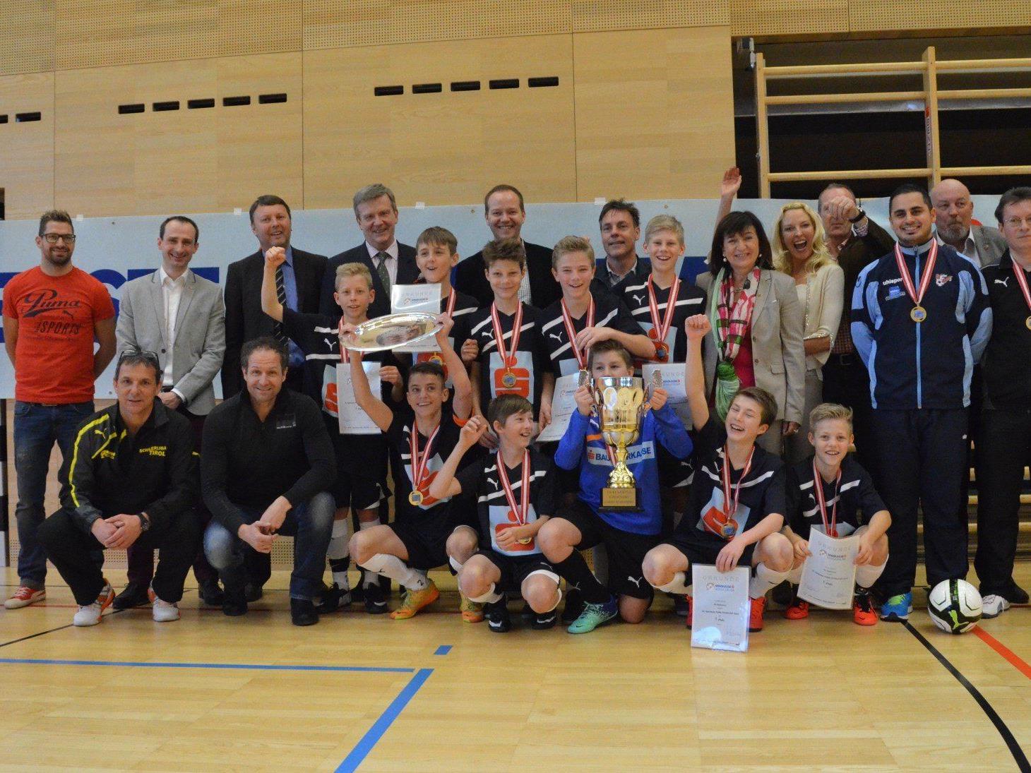 Die PG Mehrerau wiederholte ihren Vorjahressieg im österreichweiten Futsalcup in Wattens.