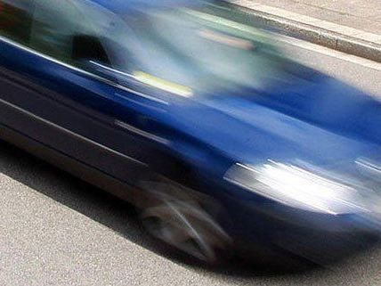 Das Auto konnte nicht mehr rechtzeitig bremsen. Das Auto konnte nicht mehr rechtzeitig bremsen.