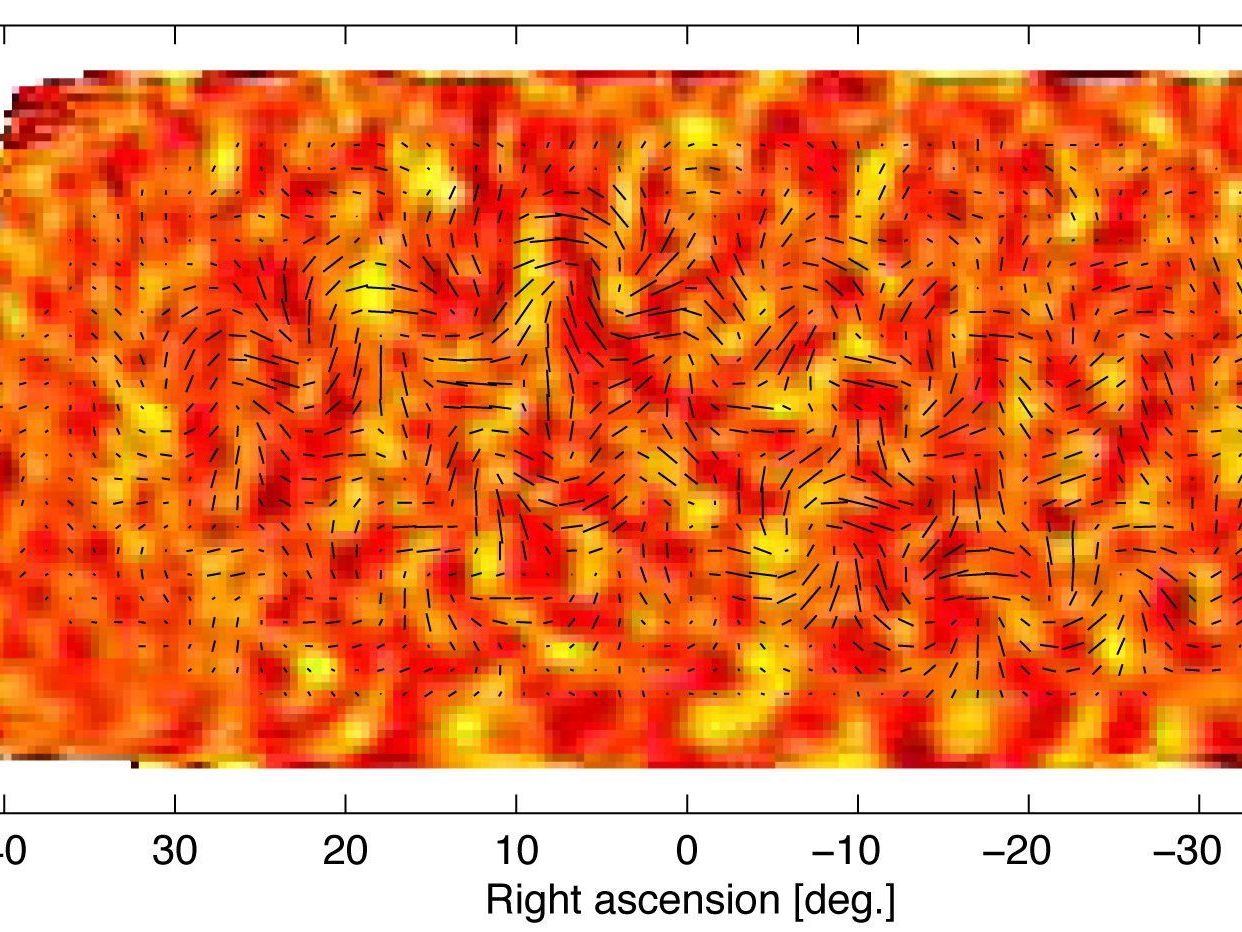 Temperaturschwankungen und kosmische Hintergrundstrahlung: Forscher sollen den ersten Beleg für das blitzartige Ausdehnen des Alls gefunden haben. Temperaturschwankungen und kosmische Hintergrundstrahlung: Forscher sollen den ersten Beleg für das blitzartige Ausdehnen des Alls gefunden haben.