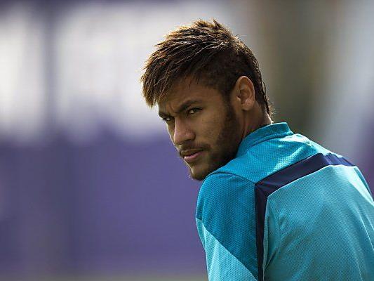 Neymar zog sich am Mittwoch eine Prellung zu