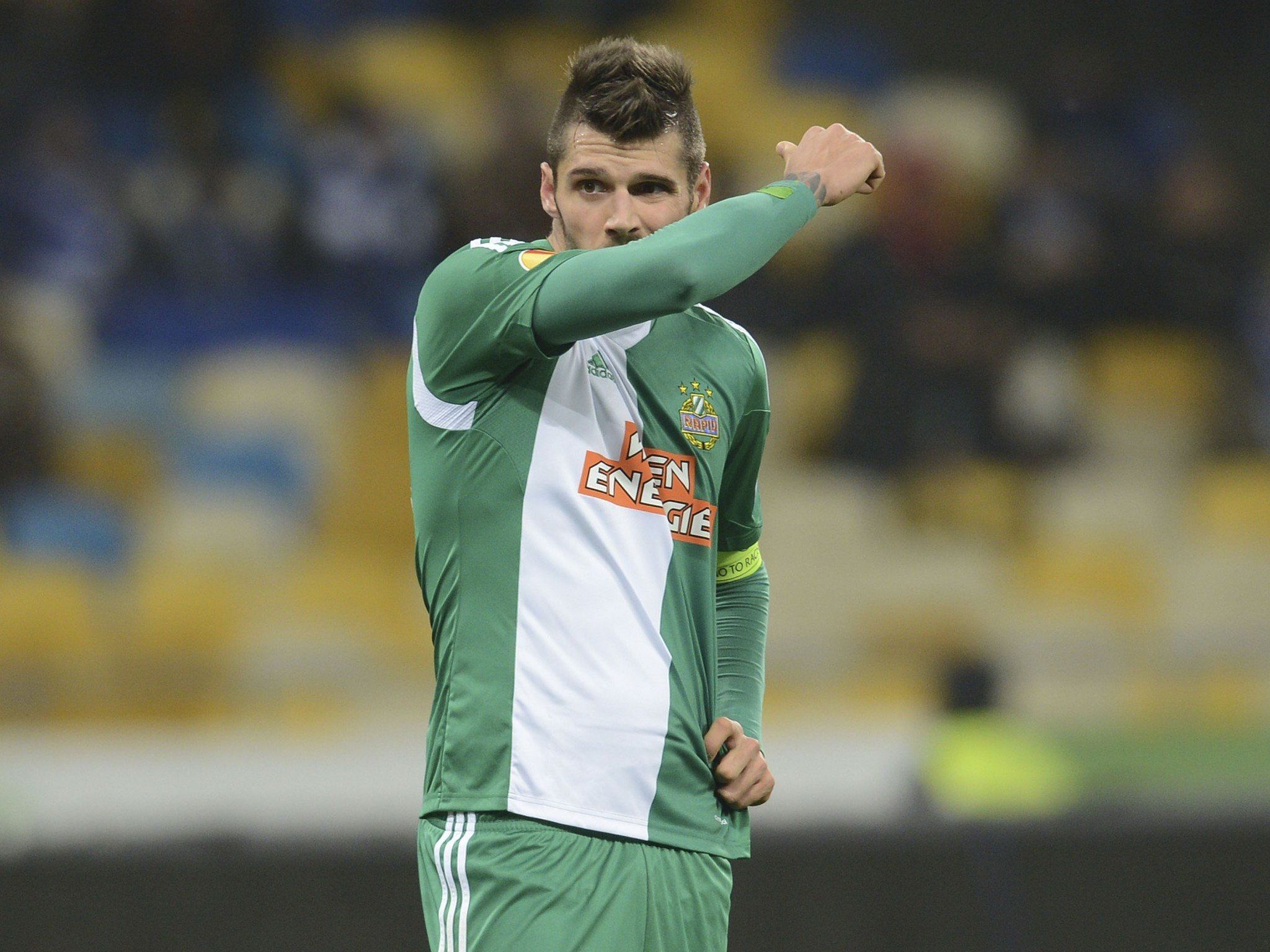 Gleich fünf Rapid Spieler verabschieden sich nach dieser Saison vom Verein. Darunter auch Christopher Trimmel (Bild). Gleich fünf Rapid Spieler verabschieden sich nach dieser Saison vom Verein. Darunter auch Christopher Trimmel (Bild).