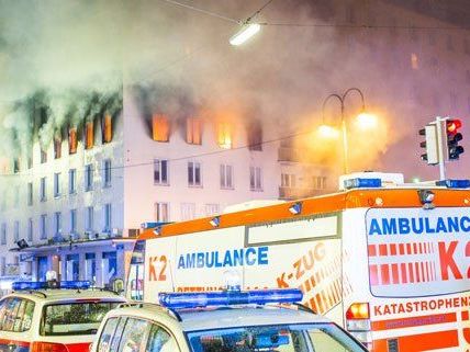 Beim Brand in der Innenstadt Beim Brand in der Innenstadt