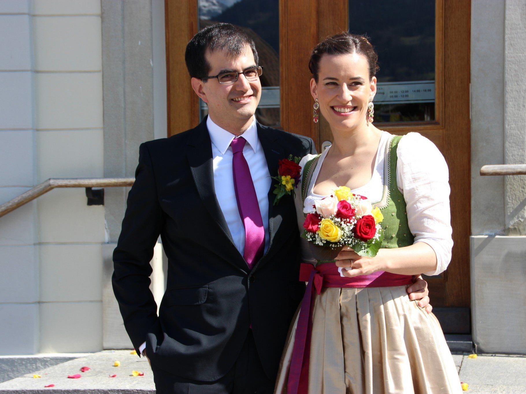 Dr. Amrei Wiederin aus Schruns und DI César Carmona aus Granada feierten am 14.4. ihre Hochzeit.
