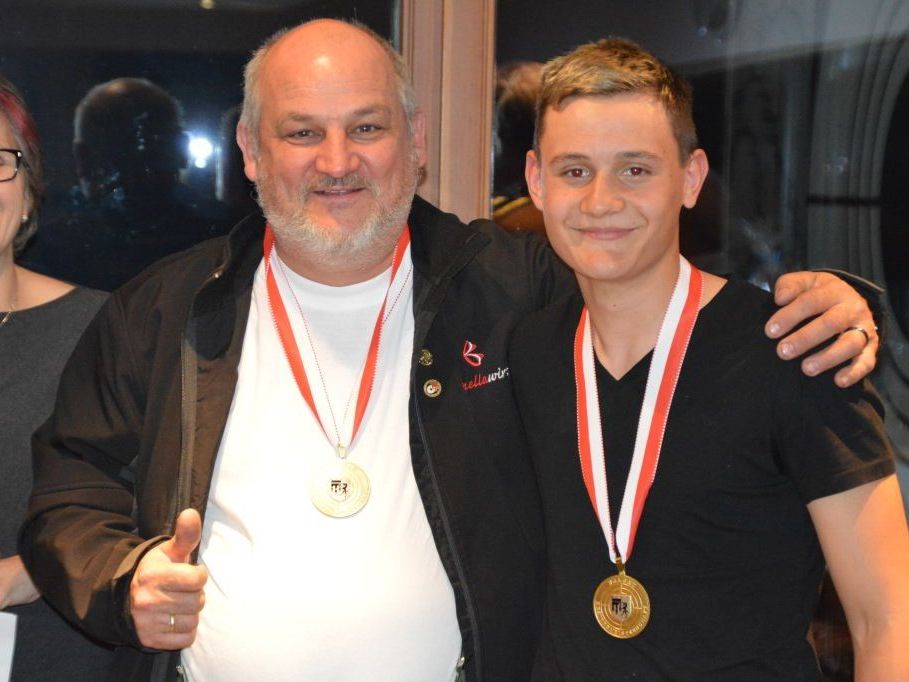 Siegerehrung Konrad und Simon. Siegerehrung Konrad und Simon.