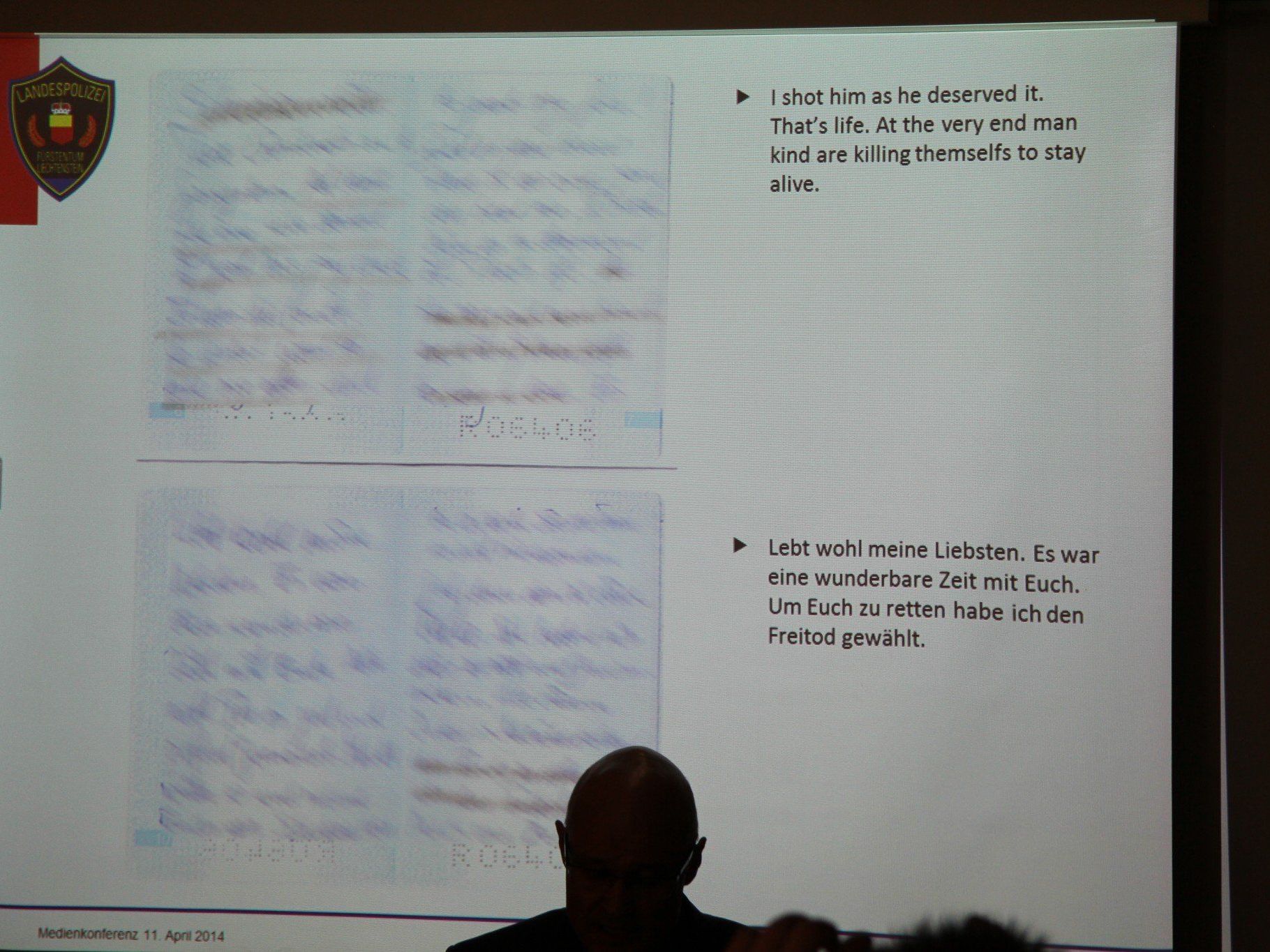 Den Abschiedsbrief schrieb Hermann in seinen Pass. Den Abschiedsbrief schrieb Hermann in seinen Pass.