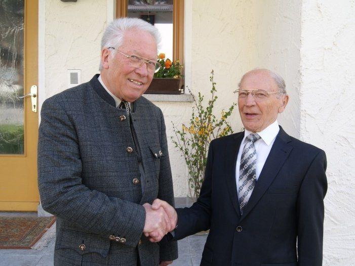 Der alte und der neue Obmann: Johann Sattler (r.) und Karl Netzer