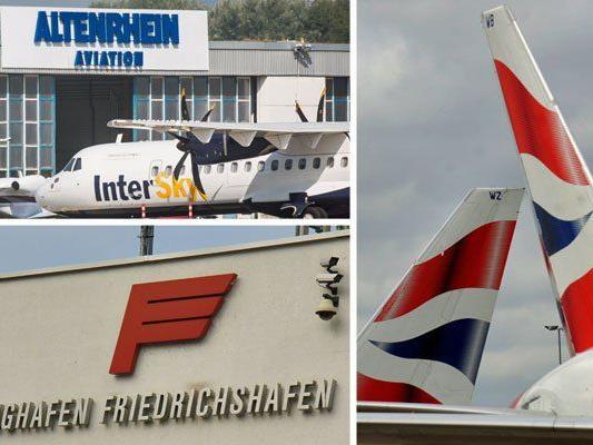 Die Bodenseeflughäfen erwartet auch künftig Wachstum. Ab Winter fliegt British Airways von Friedrichshafen.