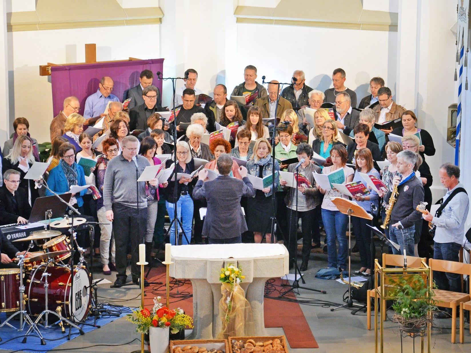 Der Kirchenchor Gaißau überzeugte unter Leitung von Christof Jagg mit „Jesus Christ Superstar“.