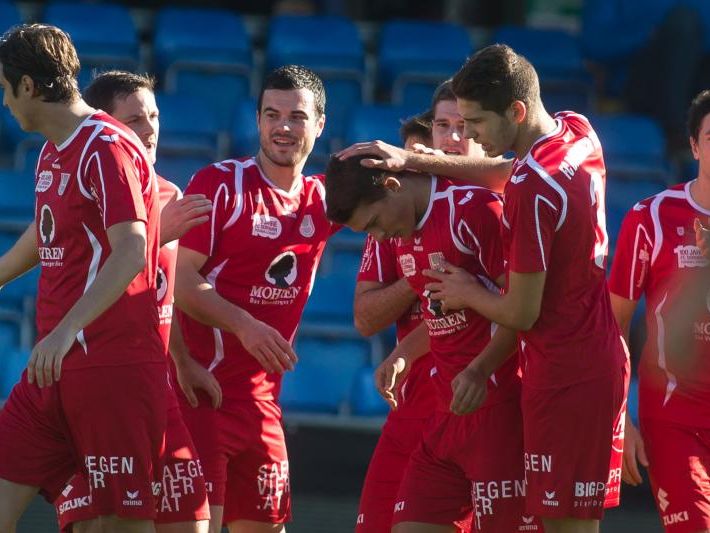 Zweimal durfte der FC Dornbirn in Neumarkt jubeln, am Ende reichte es nur zu einem Punkt.