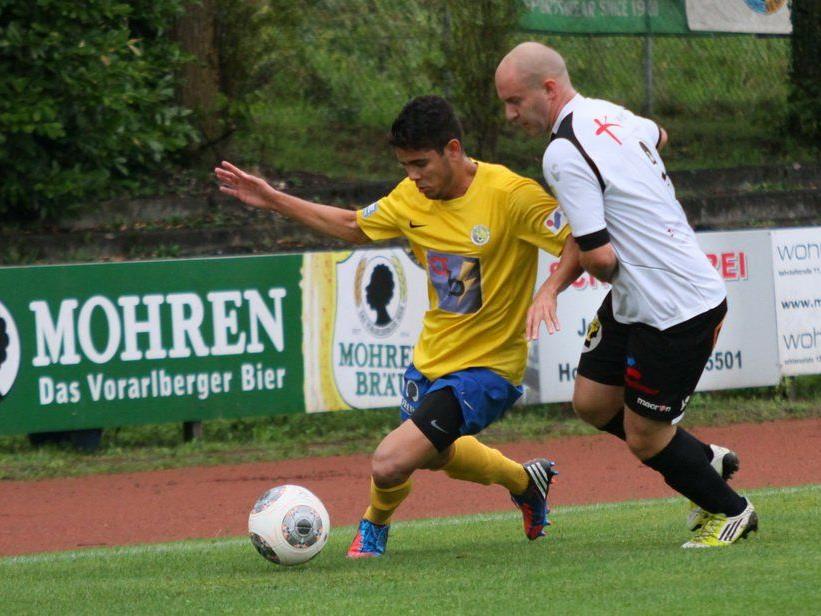 Im Spitzenspiel der Landesliga stehen sich der Drittplatzierte Langenegg und der Führende Hohenems gegenüber.