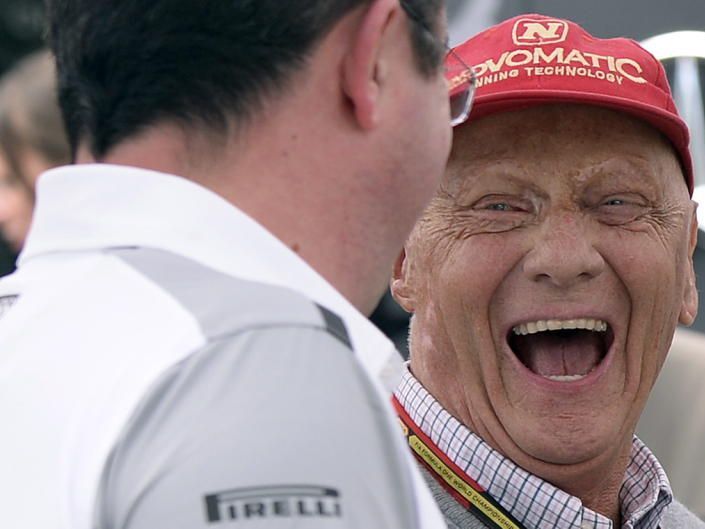 Lauda uns sein Mercedes-Team haben derzeit gut lachen Lauda uns sein Mercedes-Team haben derzeit gut lachen