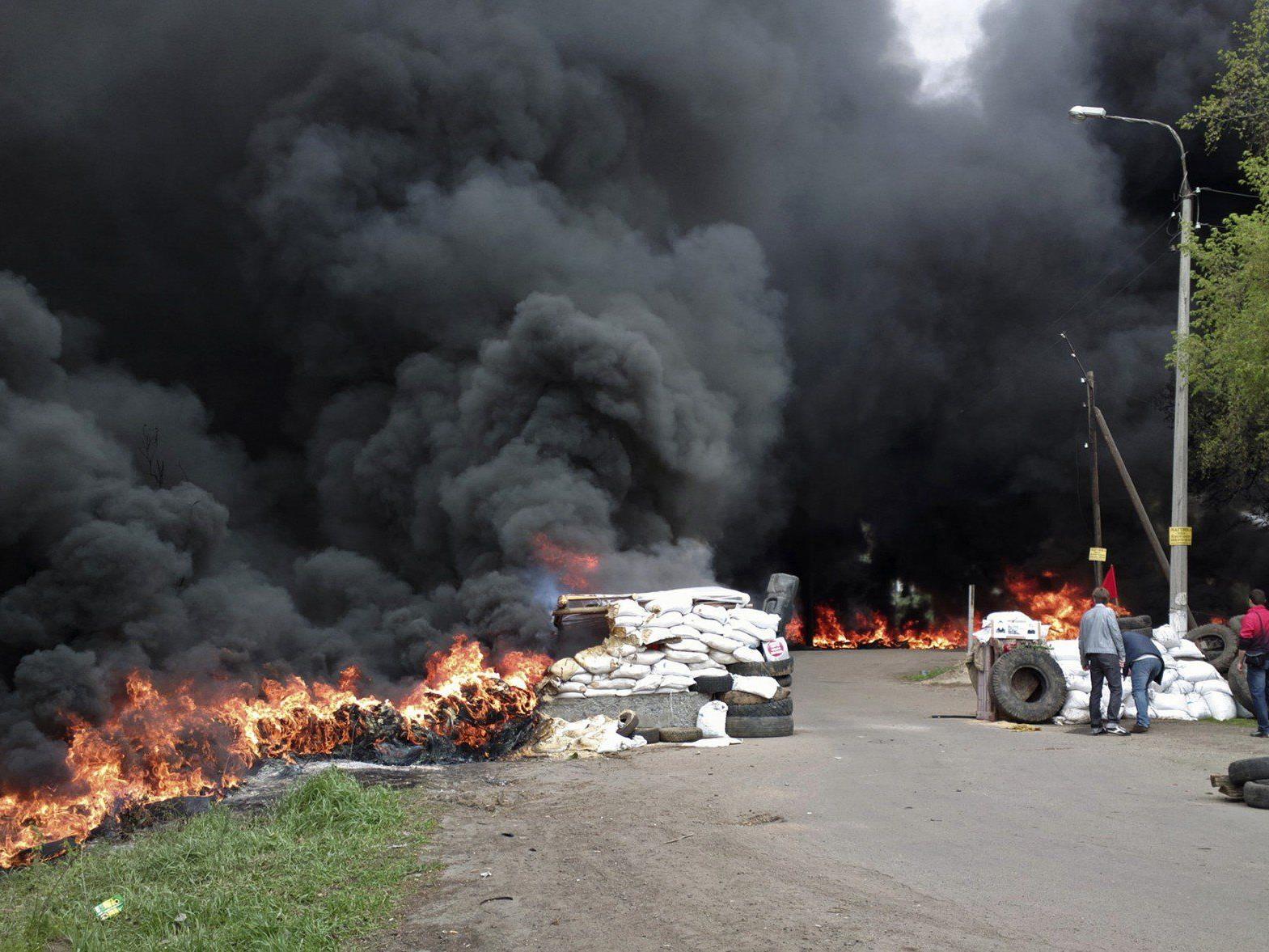 Hochexplosive Lage in der Ukraine.