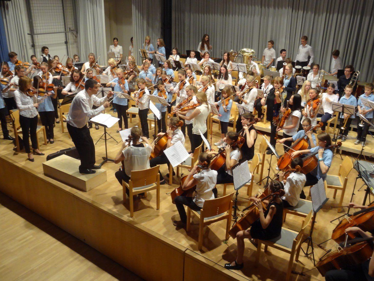 Die Musikschule Bregenzerwald brillierte bei ihrem Auftritt.