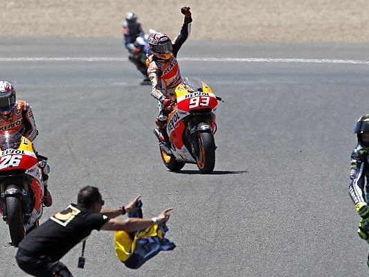 Marquez siegte in Jerez vor Rossi und Pedrosa Marquez siegte in Jerez vor Rossi und Pedrosa