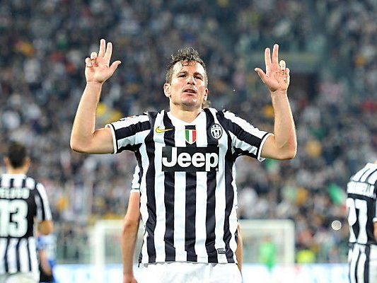 Simone Padoin feiert seinen Treffer Simone Padoin feiert seinen Treffer