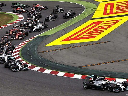 Hamilton zog nach dem Start davon Hamilton zog nach dem Start davon