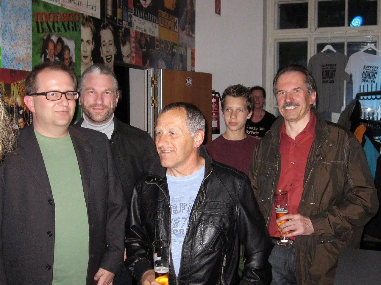 Einige Filmemachern (v.l. Mod. Philipp Horatschek, Heinz Jochum, Wilfried Burtscher, Adrian Seiß und Werner Scheffknecht)