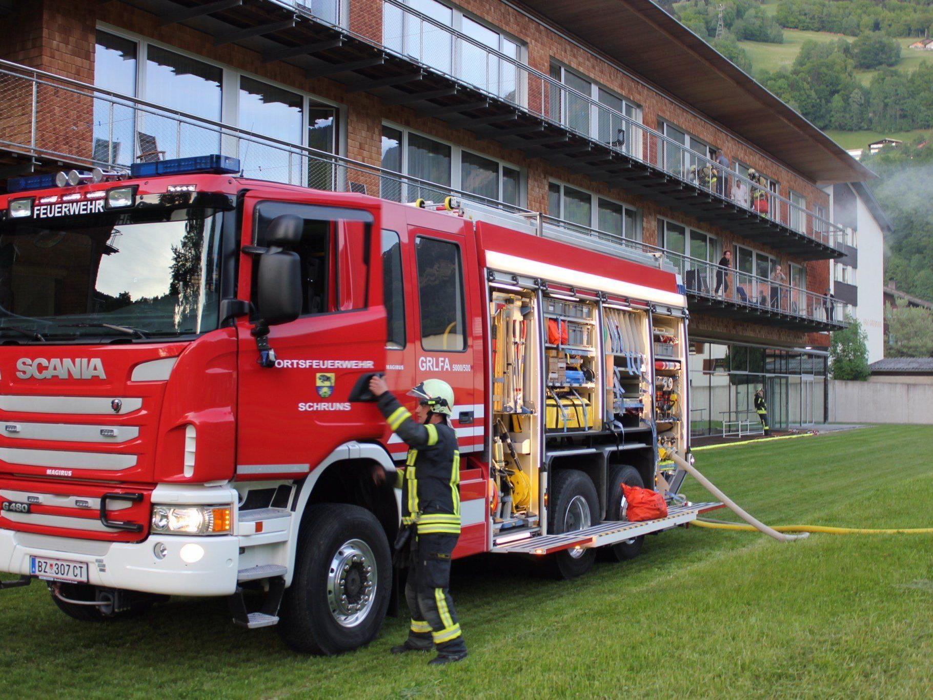 Am Dienstagabend, den 20. Mai 2014, wurde in der Rehabilitationsklinik in Schruns eine Brandschutzübung durchgeführt.