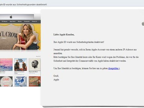 Phishing-Mails kopieren Original-Mails von Apple - Änderungen nur im iTunes-Store direkt durchführen. Phishing-Mails kopieren Original-Mails von Apple - Änderungen nur im iTunes-Store direkt durchführen.