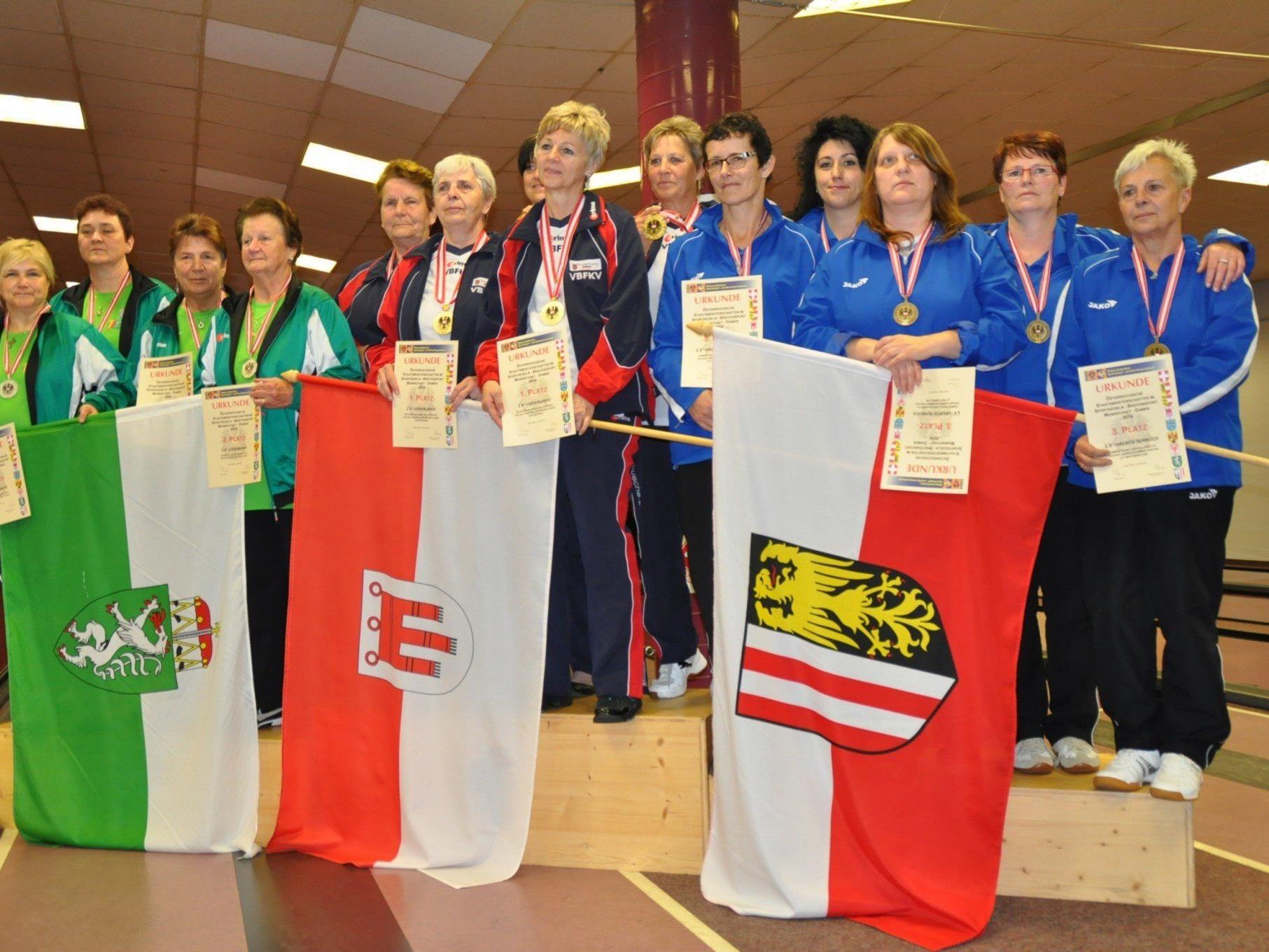 Siegerehrung Staatsmeisterschaften Team Frauen